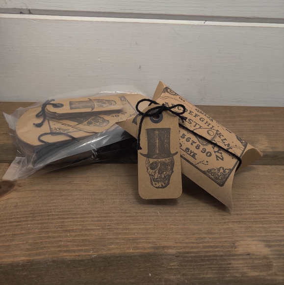Hand Stamped Halloween Ouija Pillow Gift Pockets (20) - Picture 4 of 6